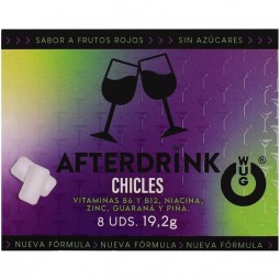 WUG After Drink El chicle funcional que te ayuda a recuperar energia tras la noche BLISTER 8 UDS