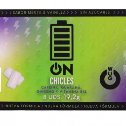 WUG On Energia inmediata en formato chicle BLISTER 8 UDS
