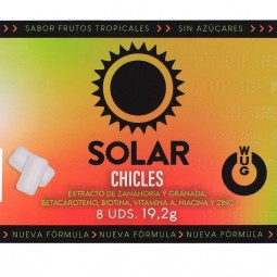 WUG Solar El chicle que prepara tu piel para el sol BLISTER 8 UDS