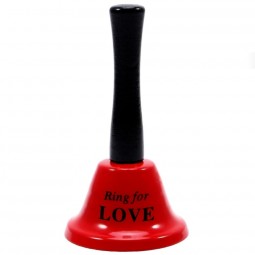 DIABLO PICANTE CAMPANA DE MANO RING FOR LOVE COLOR ROJO