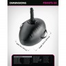 FETISH FANTASY SERIES HINCHABLE BODY DOCK CON DILDO NEGRA 419 CM