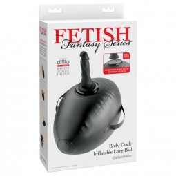 FETISH FANTASY SERIES HINCHABLE BODY DOCK CON DILDO NEGRA 419 CM