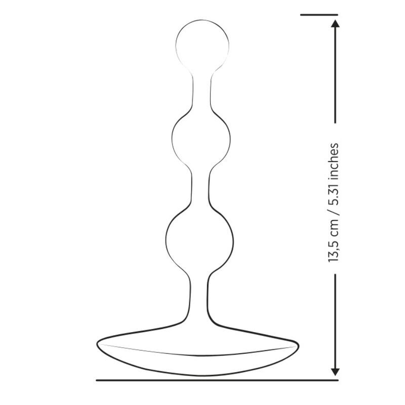 ROMP AMP PURPLE BOLAS ANALES FLEXIBLES DE SILICONA 125 CM MORADO