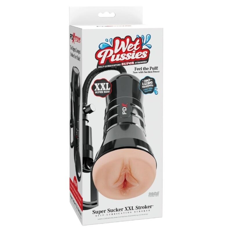 PDX EXTREME WET PUSSIES MASTURBADOR VAGINA XXL SUPER SUCKER LIGHT CON SUCCIoN 273 CM