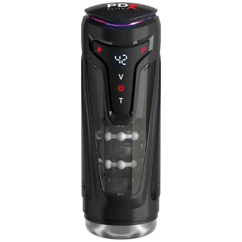 PDX ELITE MASTURBADOR AUTOMaTICO MOTO BATOR PRO THRUSTING STROKER VIBRADOR Y CALOR 265 CM
