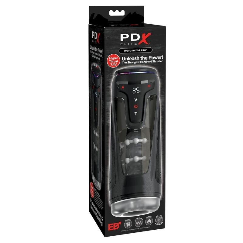 PDX ELITE MASTURBADOR AUTOMaTICO MOTO BATOR PRO THRUSTING STROKER VIBRADOR Y CALOR 265 CM