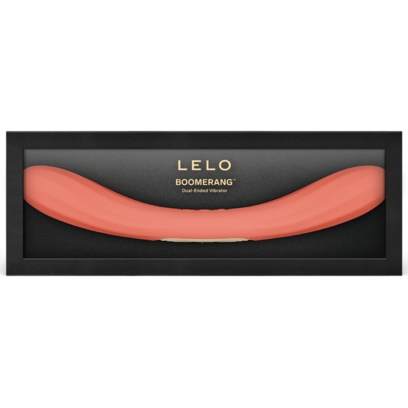 LELO BOOMERANG VIBRADOR DE DOBLE EXTREMO ROJO CORAL