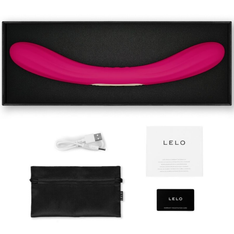 LELO BOOMERANG VIBRADOR DE DOBLE EXTREMO CEREZA