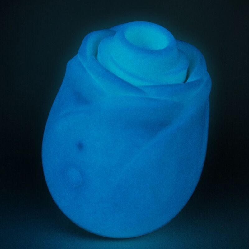 ROMP ROSE GLOW SUCCIONADOR DE CLiTORIS BRILLANTE EN LA OSCURIDAD