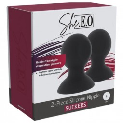 SHEEO SUCCIONADORES DE PEZONES DE SILICONA L
