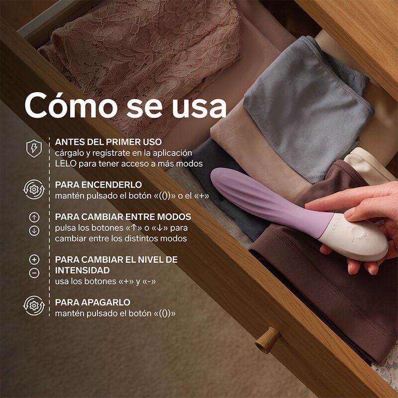 LELO MONA TWIST VIBRADOR PARA PUNTO G RECARGABLE APP CONTROL LAVANDA LILA