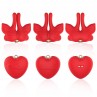 ARMONY PINZAS PARA PEZONES MAGNeTICA CON VIBRACIoN FORMA MARIPOSA ROJO