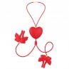 ARMONY PINZAS PARA PEZONES MAGNeTICA CON VIBRACIoN FORMA MARIPOSA ROJO