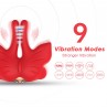 ARMONY PINZAS PARA PEZONES MAGNeTICA CON VIBRACIoN FORMA MARIPOSA ROJO