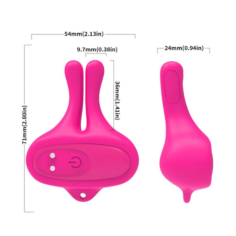 ARMONY PINZAS PARA PEZONES MAGNeTICA CON VIBRACIoN FORMA CONEJO ROSA