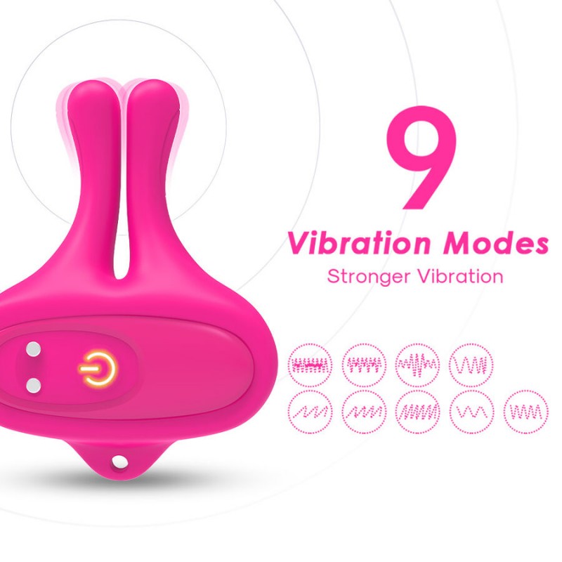 ARMONY PINZAS PARA PEZONES MAGNeTICA CON VIBRACIoN FORMA CONEJO ROSA