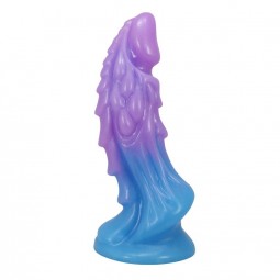 POWER MONSTERS ATLANTEANS DILDO REALiSTICO CON VENTOSA 19 CM Ø 5 CM AZUL Y MORADO