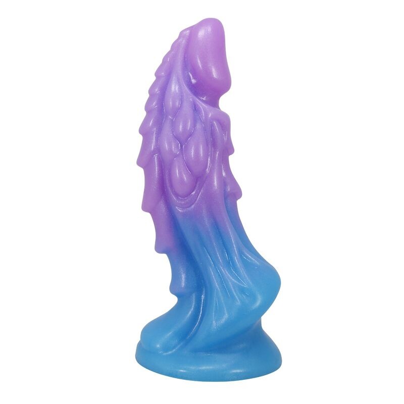 POWER MONSTERS ATLANTEANS DILDO REALiSTICO CON VENTOSA 19 CM Ø 5 CM AZUL Y MORADO