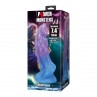 POWER MONSTERS ATLANTEANS DILDO REALiSTICO CON VENTOSA 19 CM Ø 5 CM AZUL Y MORADO