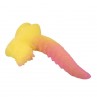 POWER MONSTERS RIPPLIED MONSTER DILDO FANTASiA CON VENTOSA 225 CM Ø 55 CM ROSA Y AMARILLO