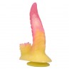 POWER MONSTERS RIPPLIED MONSTER DILDO FANTASiA CON VENTOSA 225 CM Ø 55 CM ROSA Y AMARILLO