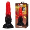 POWER MONSTERS FIRE DRAGON DILDO FANTASiA CON VENTOSA 245 CM Ø 58 CM ROJO Y NEGRO