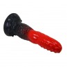 POWER MONSTERS FIRE DRAGON DILDO FANTASiA CON VENTOSA 245 CM Ø 58 CM ROJO Y NEGRO