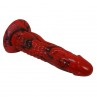 POWER MONSTERS MINOTAUR DILDO FANTASiA CON VENTOSA 21 CM Ø 5 CM ROJO Y NEGRO