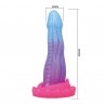 POWER MONSTERS VOID PYTHON DILDO FANTASiA CON VENTOSA 205 CM Ø 52 CM AZUL LILA Y ROSA