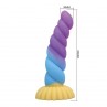 POWER MONSTERS UNICORN DILDO TRICOLOR 22 CM Ø 5 CM