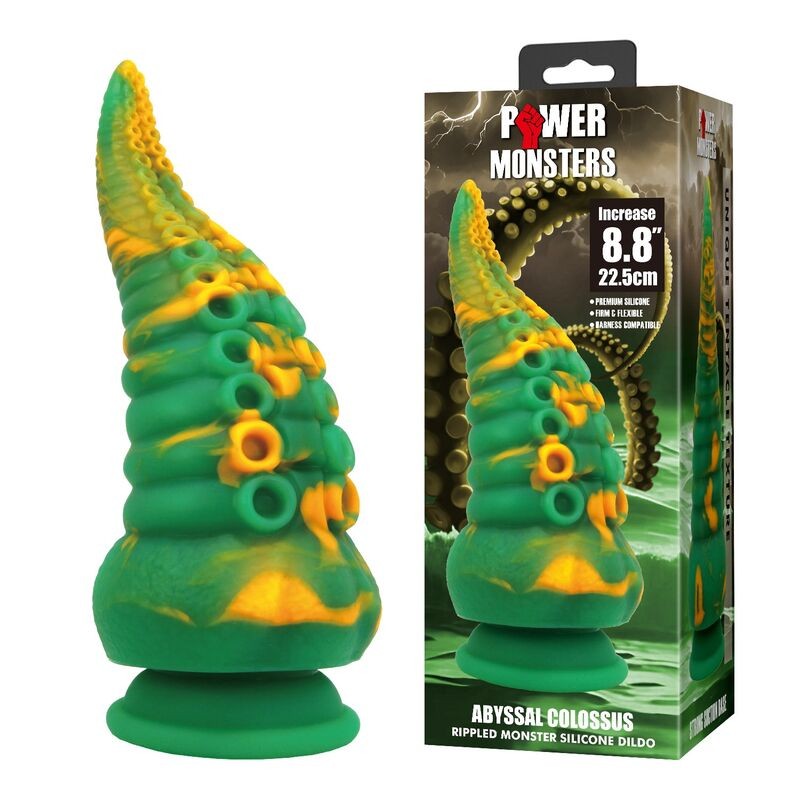 POWER MONSTERS ABYSSAL COLOSSUS DILDO BICOLOR 225 CM Ø 6 CM