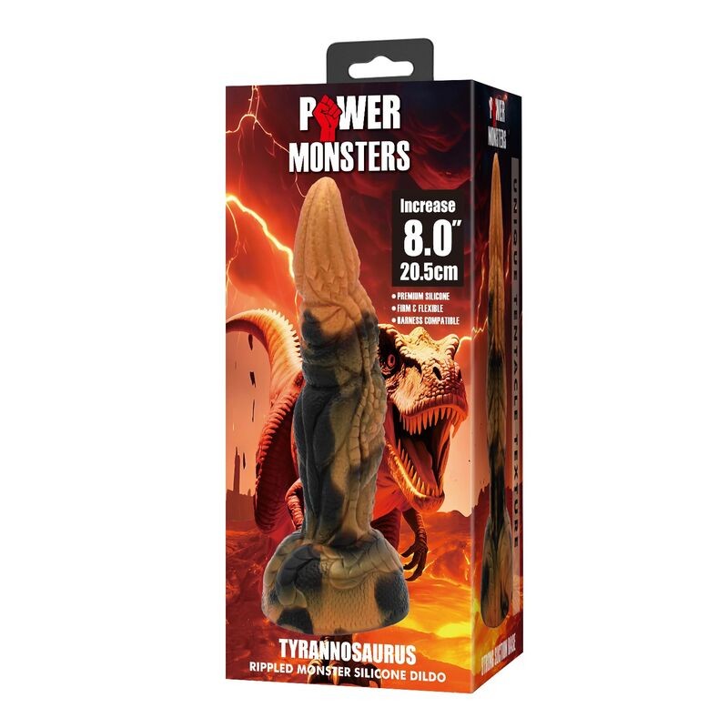 POWER MONSTERS TYRANNOSAURUS DILDO BICOLOR 205 CM Ø 5 CM