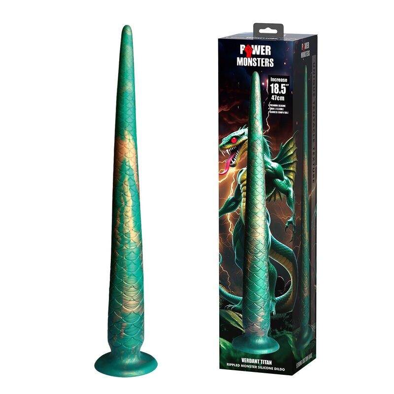 POWER MONSTERS WILDWYRM TAIL DILDO BICOLOR 47 CM Ø 4 CM