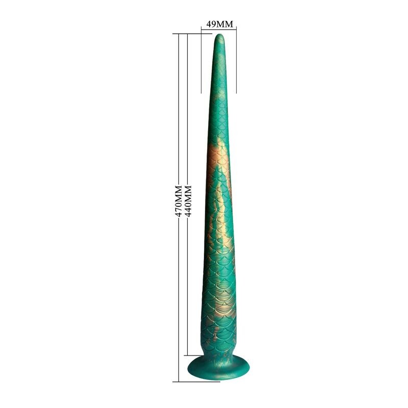 POWER MONSTERS WILDWYRM TAIL DILDO BICOLOR 47 CM Ø 4 CM