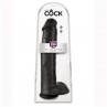 KING COCK DILDO REALISTA CON TESTiCULOS 38 CM COLOR NEGRO