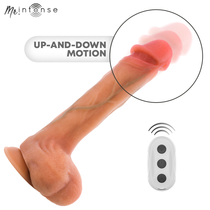MR INTENSE BRADLEY DILDO VIBRADOR SILICONA CON EFECTO CALOR Y CONTROL REMOTO 21 CM Ø 42 CM