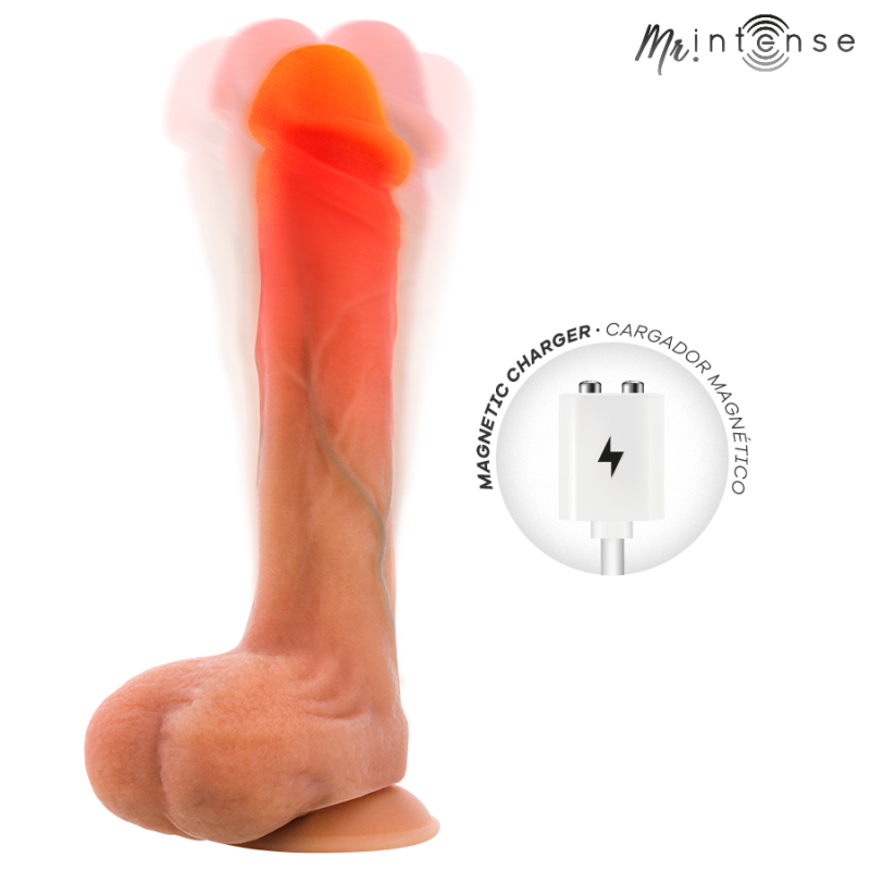 MR INTENSE BRADLEY DILDO VIBRADOR SILICONA CON EFECTO CALOR Y CONTROL REMOTO 21 CM Ø 42 CM
