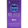 SKINS PRESERVATIVOS SIN LATEX XL PACK 8
