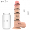 MR INTENSE LOGAN DILDO VIBRADOR SILICONA CON EFECTO CALOR Y CONTROL REMOTO 20 CM Ø 41 CM