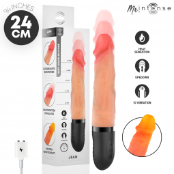 MR INTENSE JEAN VIBRADOR UPDOWN SILICONA CON EFECTO CALOR 24 CM Ø 38 CM