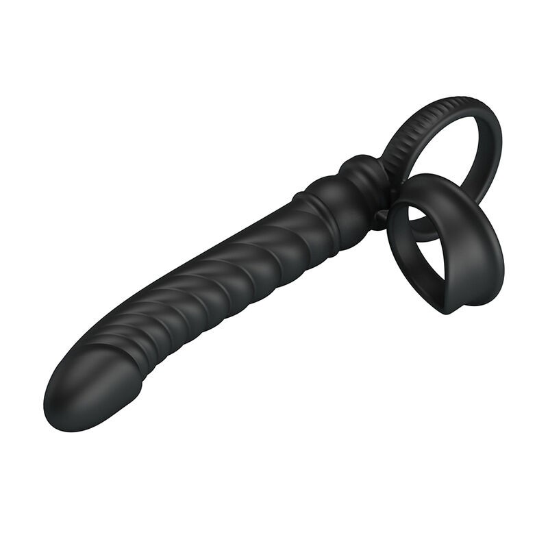 PRETTY LOVE MERRITT VIBRADOR ANAL CON ANILLO Y VIBRACIoN NEGRO