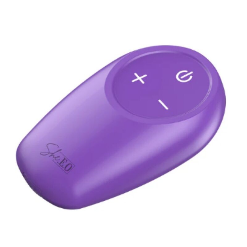 SHEEO ESTIMULADOR ANAL VIBRADOR ROTATIVO CON CONTROL REMOTO MORADO