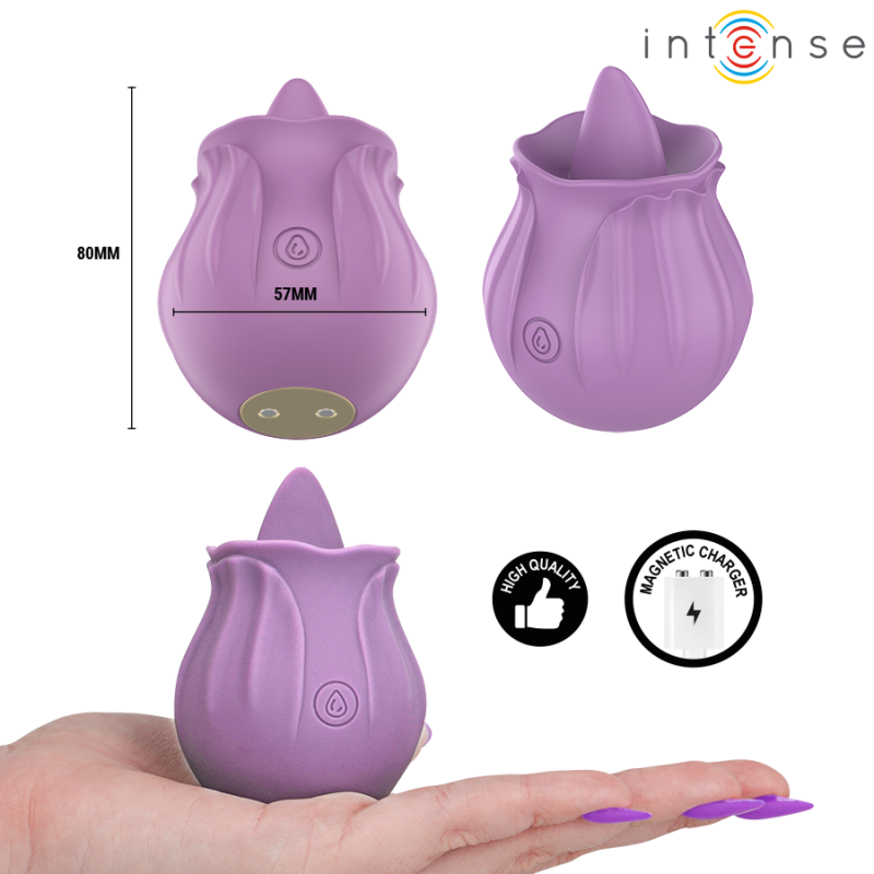 INTENSE AZALEA FLOR ESTIMULADOR LENGUA BASE MAGNeTICA
