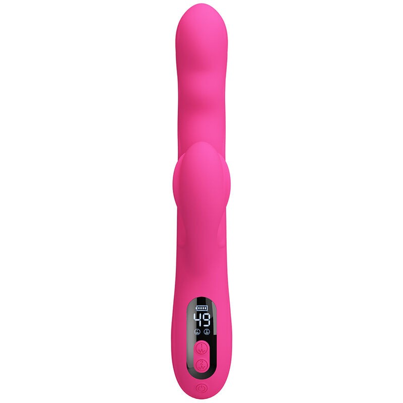 PRETTY LOVE WINTERS VIBRADOR RABBIT MULTIFUNCIoN CON PANTALLA LED ROSA