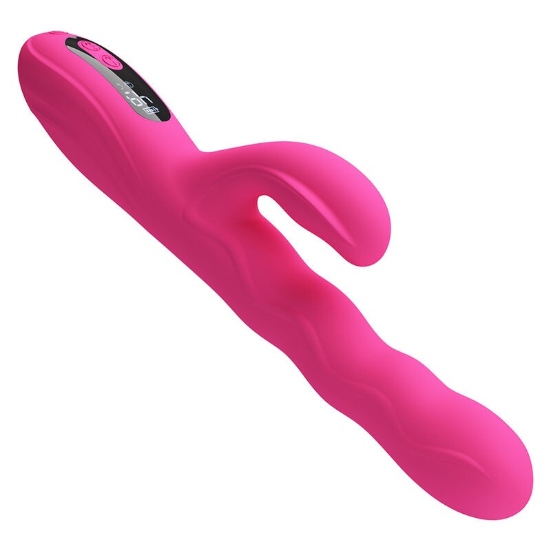 PRETTY LOVE WINTERS VIBRADOR RABBIT MULTIFUNCIoN CON PANTALLA LED ROSA
