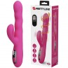 PRETTY LOVE WINTERS VIBRADOR RABBIT MULTIFUNCIoN CON PANTALLA LED ROSA