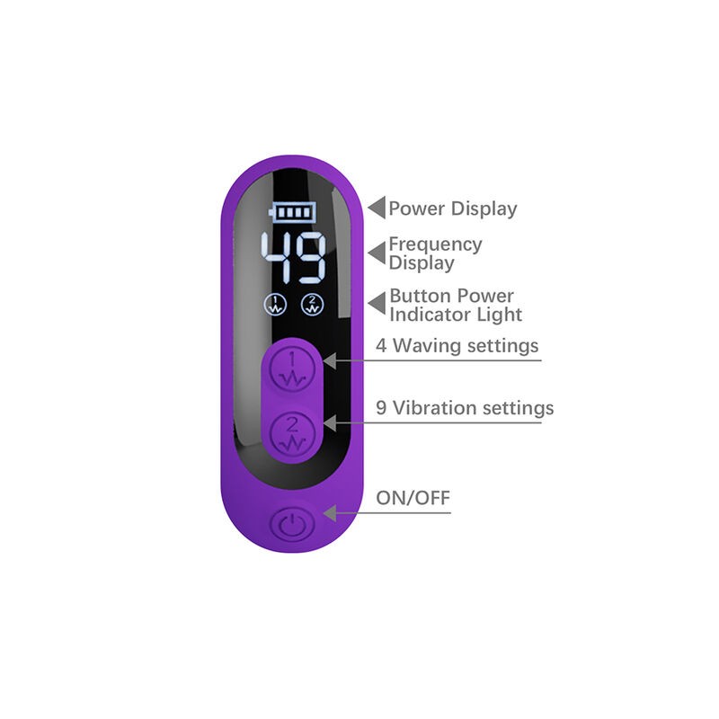 PRETTY LOVE SABIEN VIBRADOR RABBIT CON ESTIMULACIoN POR GOLPETEOS Y LED MORADO