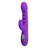 PRETTY LOVE SABIEN VIBRADOR RABBIT CON ESTIMULACIoN POR GOLPETEOS Y LED MORADO