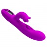 PRETTY LOVE YALANDA VIBRADOR RABBIT OSCILANTE CON PANTALLA LED MORADO