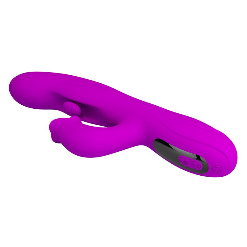 PRETTY LOVE YALANDA VIBRADOR RABBIT OSCILANTE CON PANTALLA LED MORADO